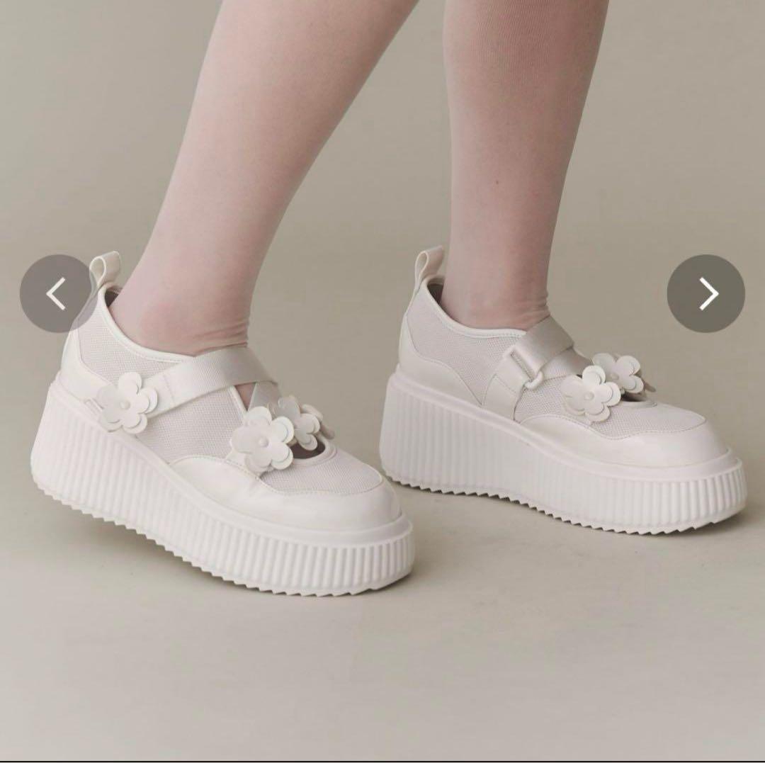 メリージェニー flowerメッシュスニーカー - メルカリ