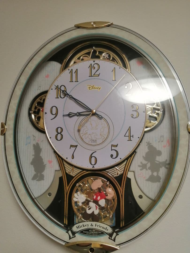 美品　ディズニー　電波　からくり時計　リズム　M509 ミッキー&フレンズ 楽天市場】からくり時計 ディズニー ミッキー＆フレンズM509