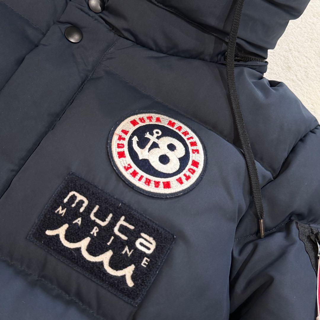 ムータマリン×ROYAL FLASH ダウンジャケット ワッペン ゴルフ 紺 M