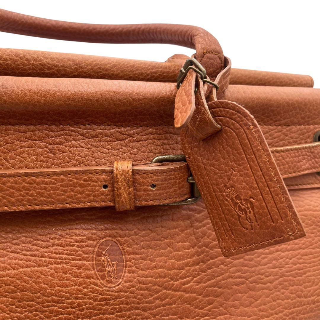 廃盤】ポロラルフローレン ボストンバッグ ヴィンテージ シボ革 ホース