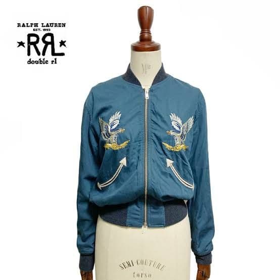 ダブルアールエル　スカジャン　リバーシブル ダブルアールエル RRL REVERSIBLE SOUVENIR JACKET リバーシブル