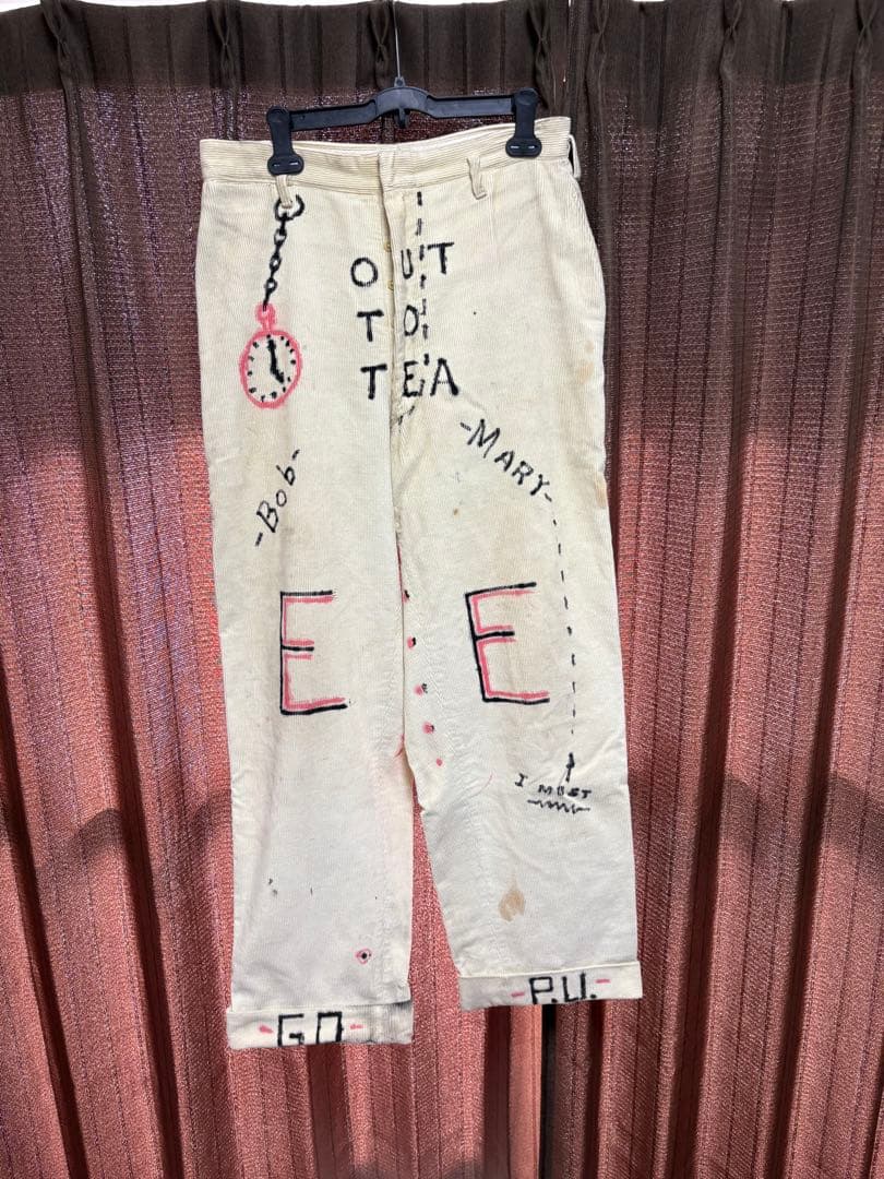 50s vintage コーデュロイmemorial pants 50s 50年代 メモリアル ペイント 手書き コーズパンツ | ビンテージ