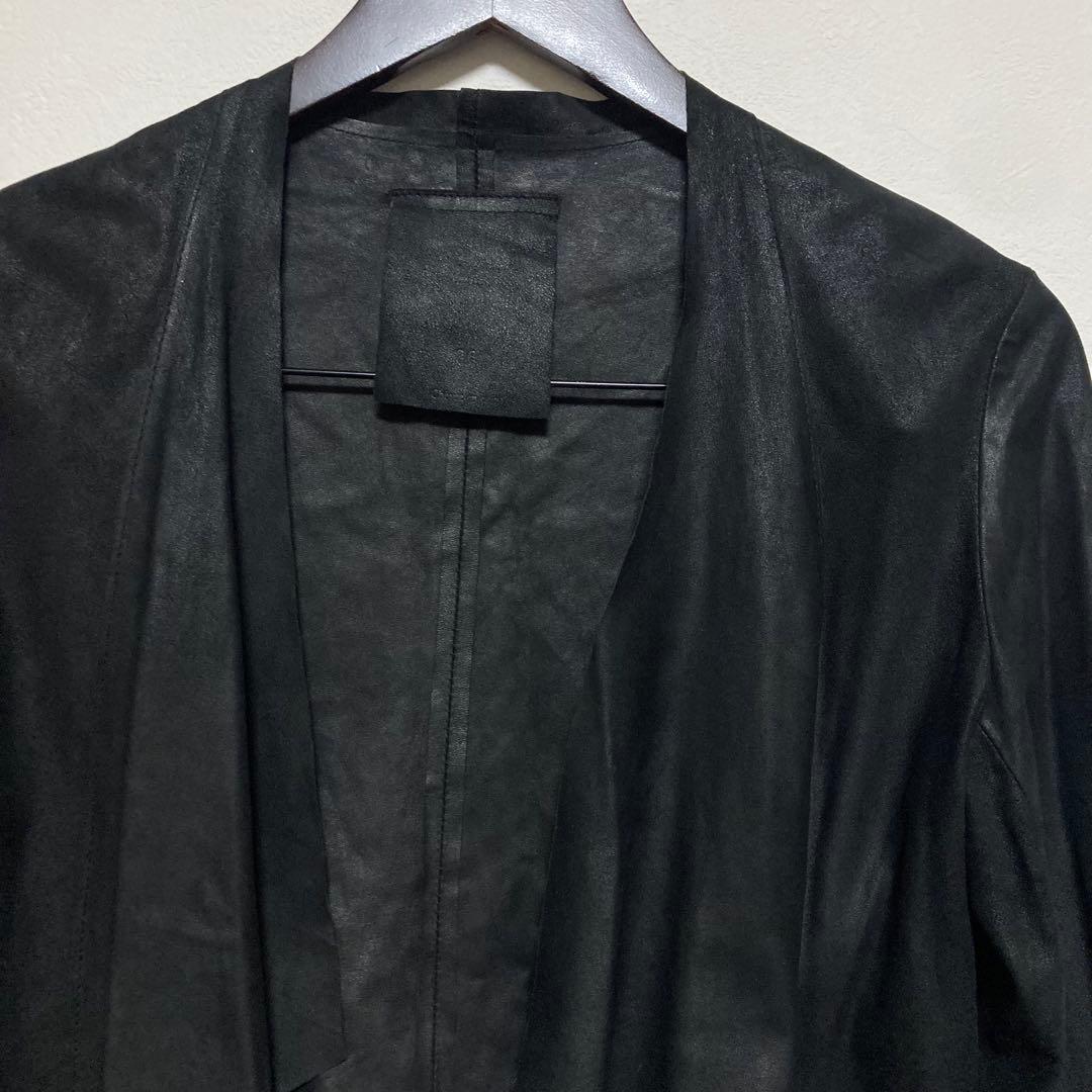 RAWTUS ロゥタス 山羊革 スクエアヘムカーディガン レザージャケット 7