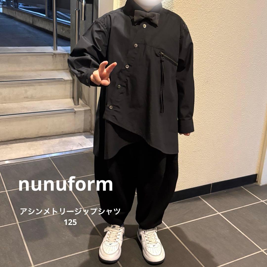 nunuform アシンメトリージップシャツ　125 nunuforme / アシンメトリー ジップシャツ 06-nf25-526-035 Of