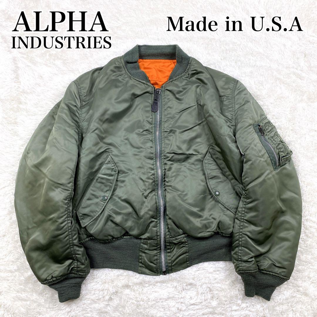 ALPHA MA-1 フライトジャケット USA製 Vintage 70s 初期 Alpha Industries（アルファ・インダストリーズ） ALPHA アルファ