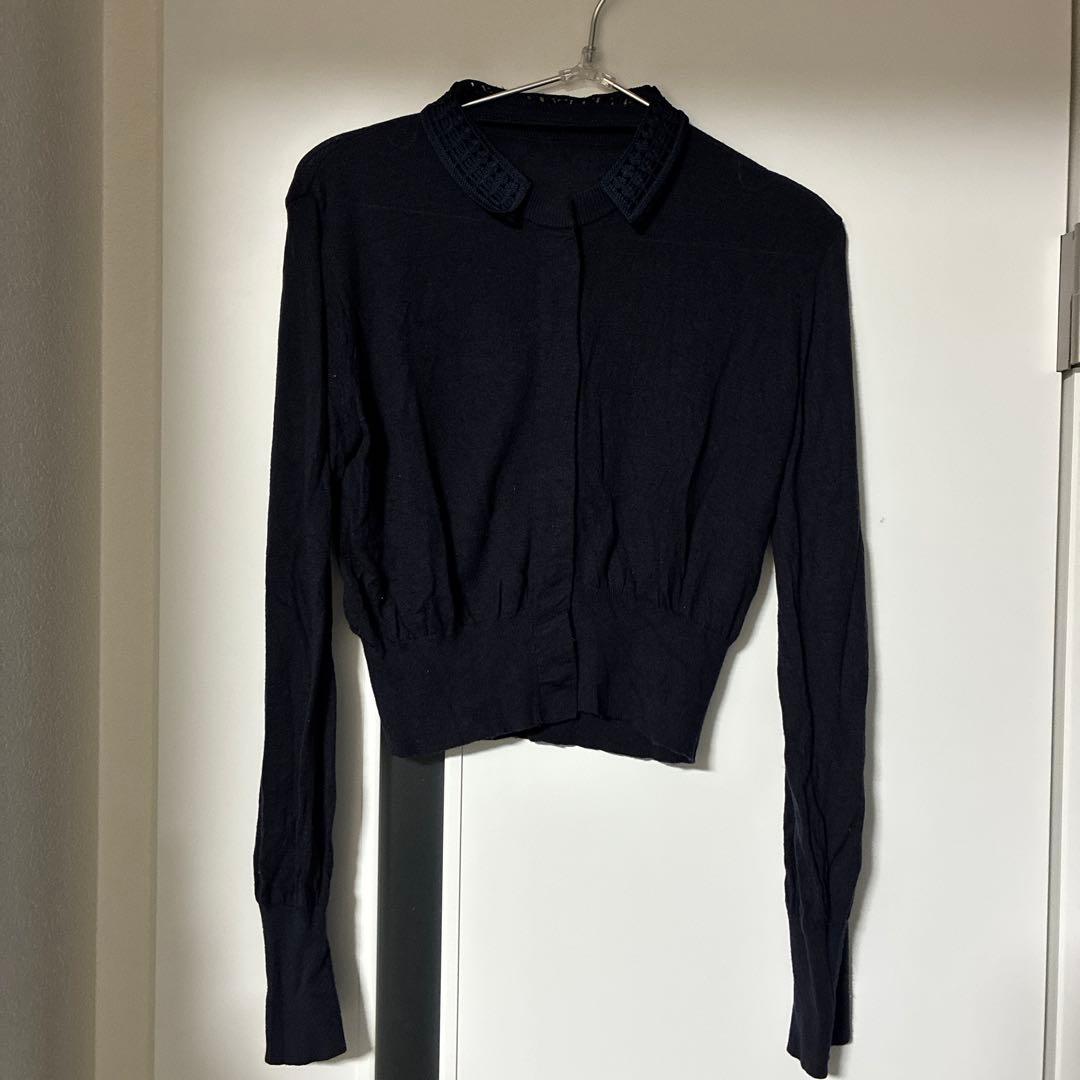 mame kurogouchi マメクロゴウチ　ニット マメクロゴウチ Mame Kurogouchi Lace Knitting Cardigan モヘヤ