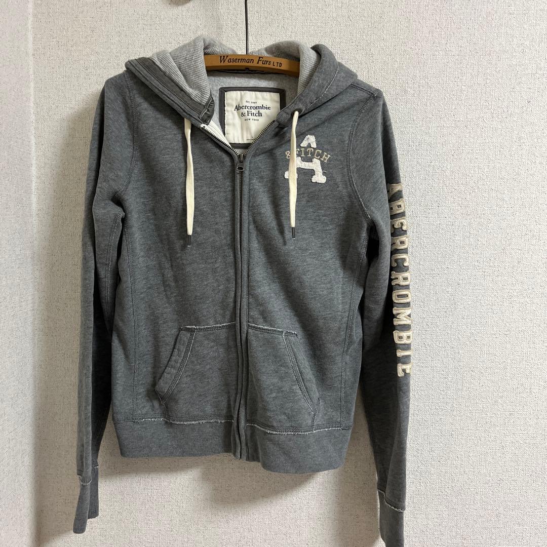 Abercrombie & Fitch アバクロパーカー グレー パーカー L - メルカリ
