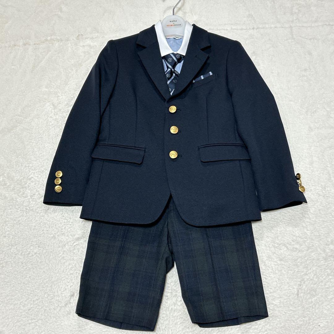 waltz by BEAMS DESIGN セットアップ 120 男の子 waltz by BEAMS DESIGN 2ツ釦ジャケットスーツ キッズ 男の子
