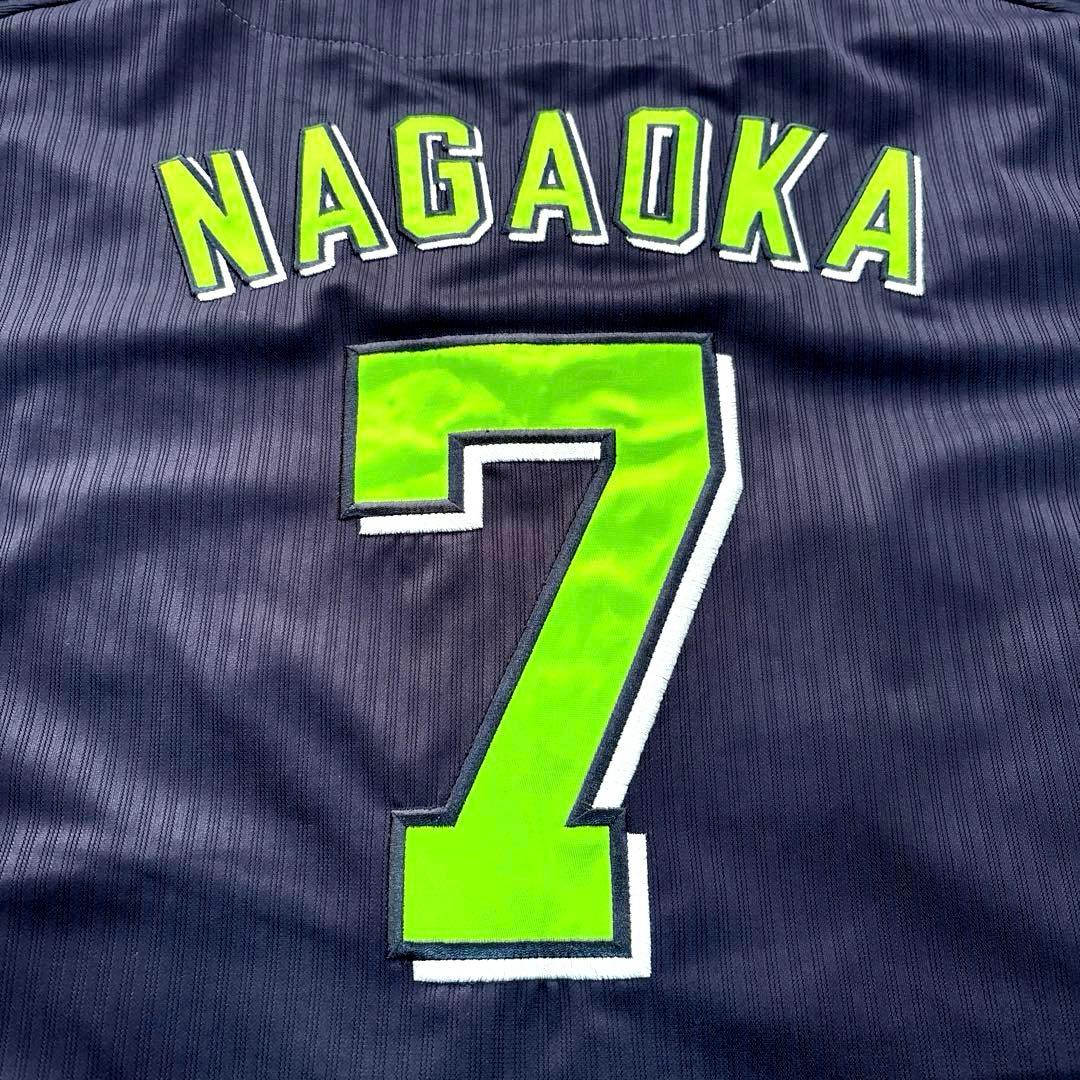 美品】長岡秀樹 東京ヤクルトスワローズ 公式レプリカユニフォーム XL