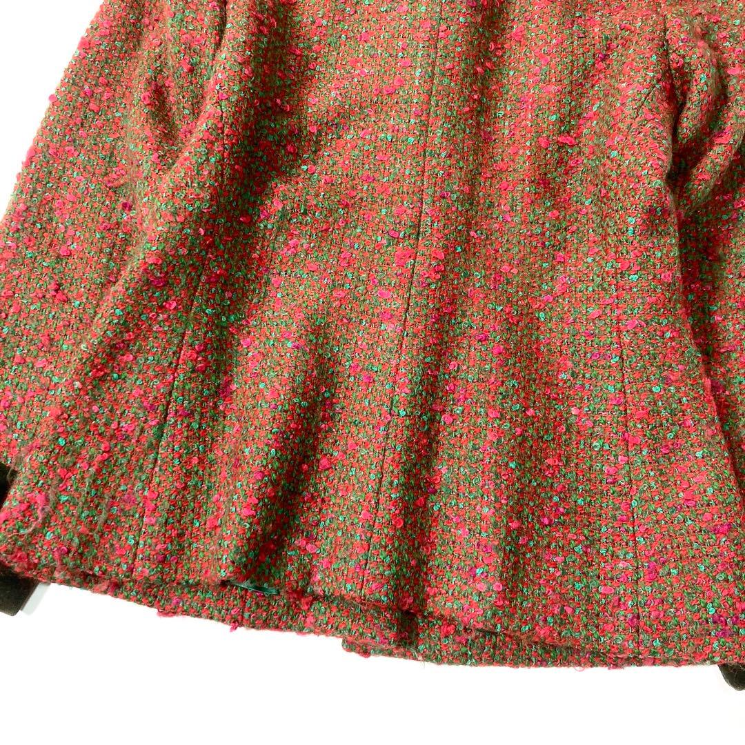 イヴサンローラン ヴィンテージジャケット ツイード 金ボタン 38