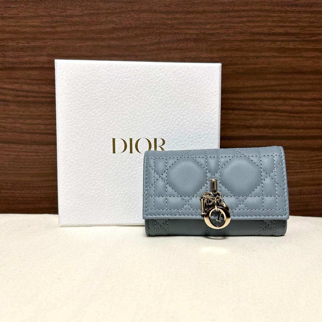 Christian dior カナージュラムスキン ディオール　キーケース 楽天市場】【未使用品】 ディオール キーケース 4連 キーリング付き