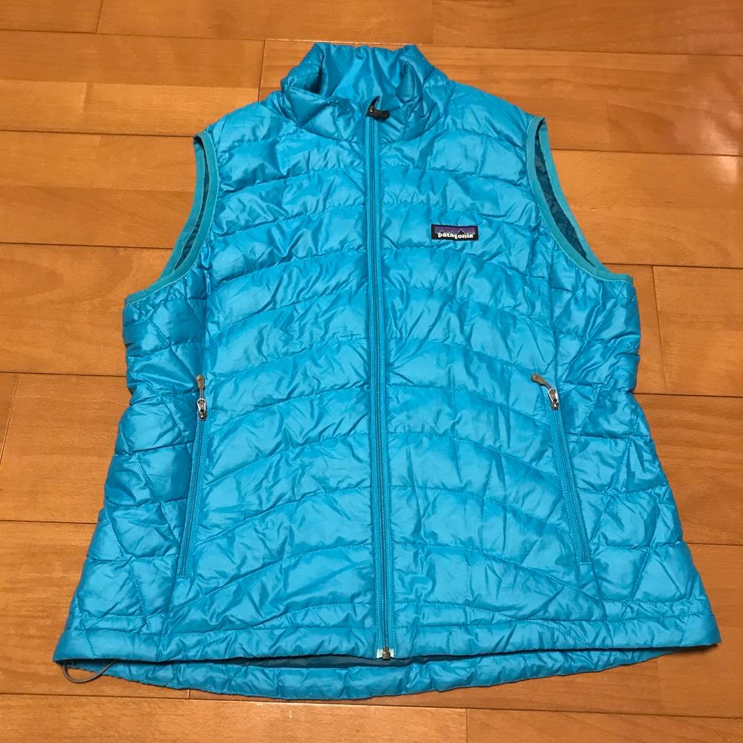 限定レアカラー！パタゴニアダウンベストL/2000年モデルターコイズブルー 限定レアカラー！パタゴニアダウンベストL/2000年モデルターコイズ