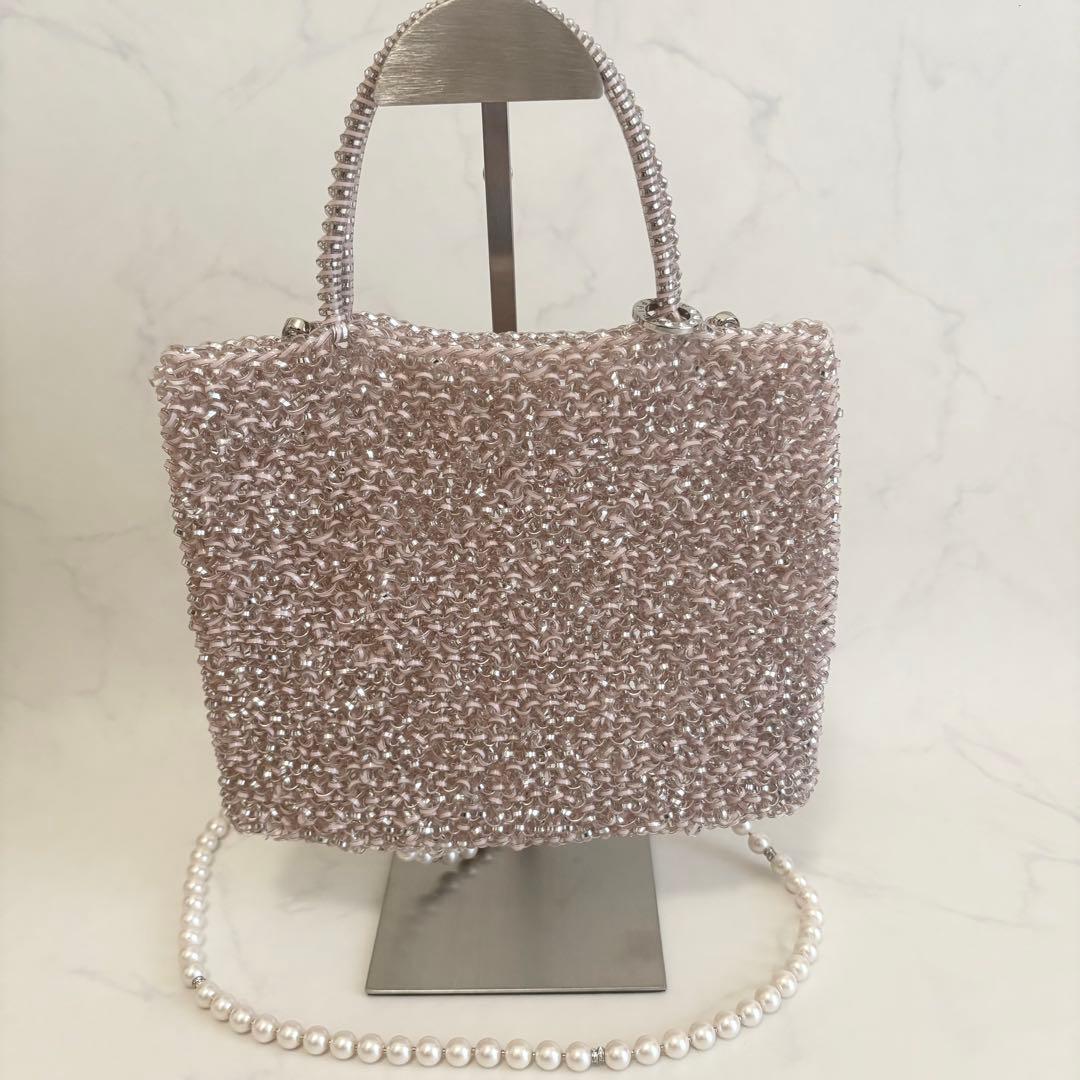 アンテプリマ スタンダード スクエア ピンク シルバー ショルダー