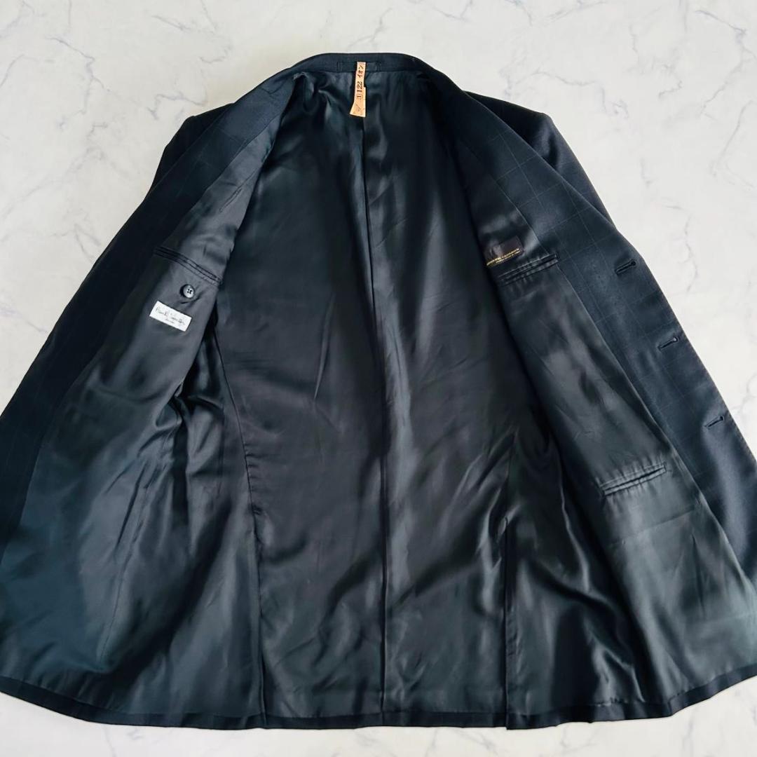 美品】ポールスミス×カノニコ スーツ セットアップ チェック ブラック L