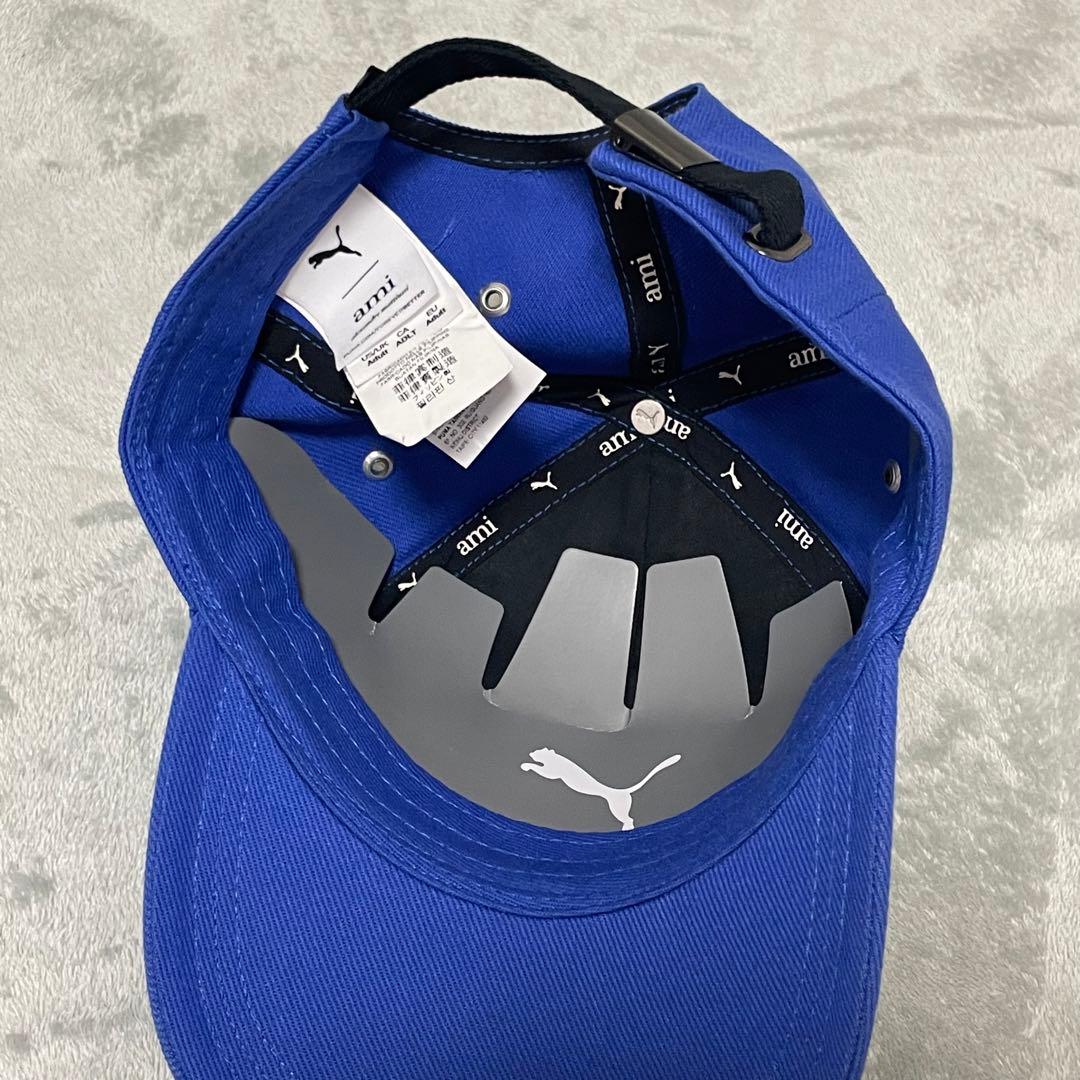 新品 PUMA X AMI プーマ アミパリス ローカーブ キャップ 青 - メルカリ