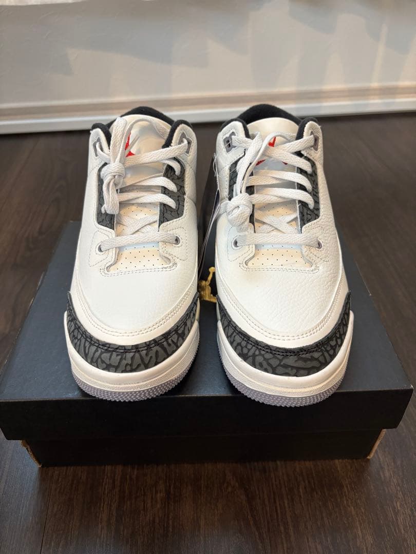 【新品・箱付】AIR JORDAN 3 RETRO PS 22cm JORDAN BRAND AIR JORDAN 3 RETRO GS WHITE/METALLIC COPPER-TRUE BLUE