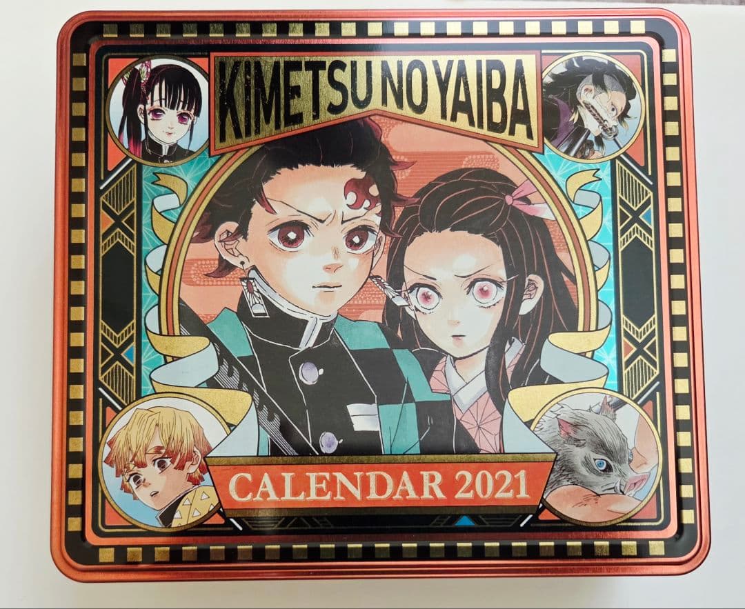 鬼滅の刃 コミックカレンダー 2021年 特製缶入り 日めくりカレンダー