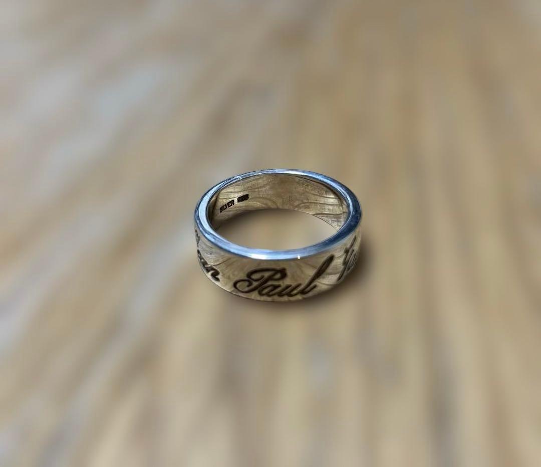 JEAN PAUL GAULTIER ロゴ リング sv925 13号 - メルカリ