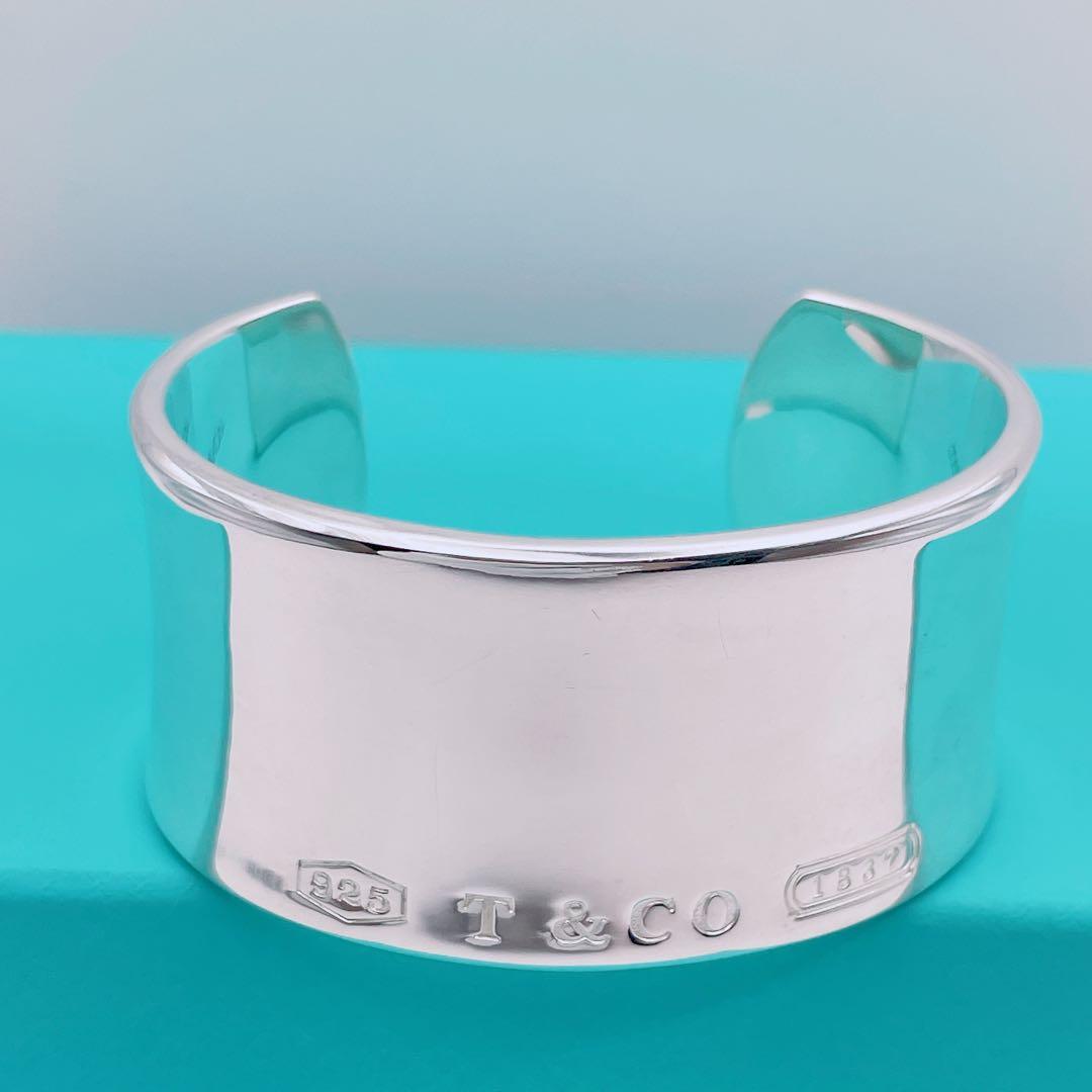 Tiffany & Co. 希少 バングル ナロー ワイド カフ 1837 - メルカリ