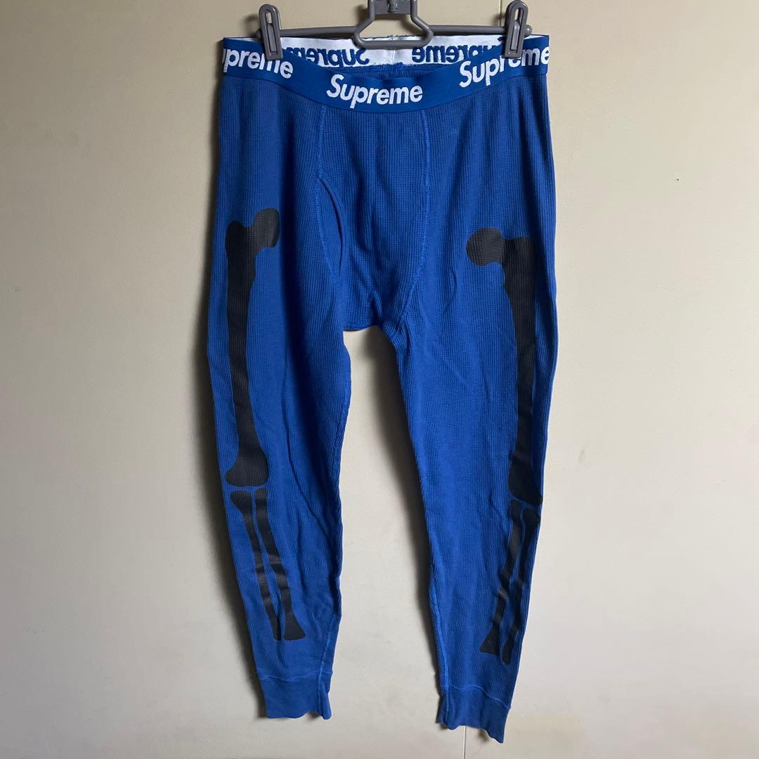 Supreme Hanes シュプリーム ヘインズ サーマルパンツ ボーンズ L