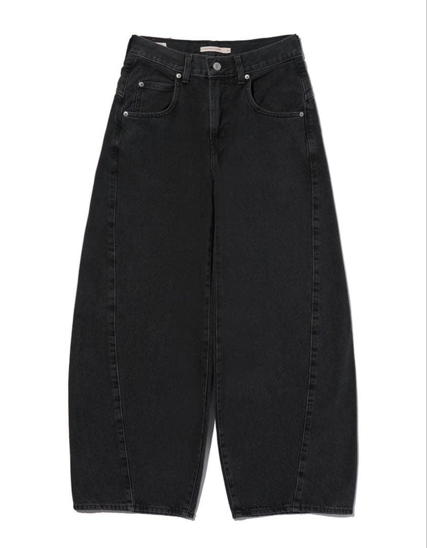 Levi's SUPER BAGGY バレルジーンズ ブラック　Ｗ２６ 楽天市場】SUPER BAGGY バレルジーンズ ブラック／リーバイス（Levi's