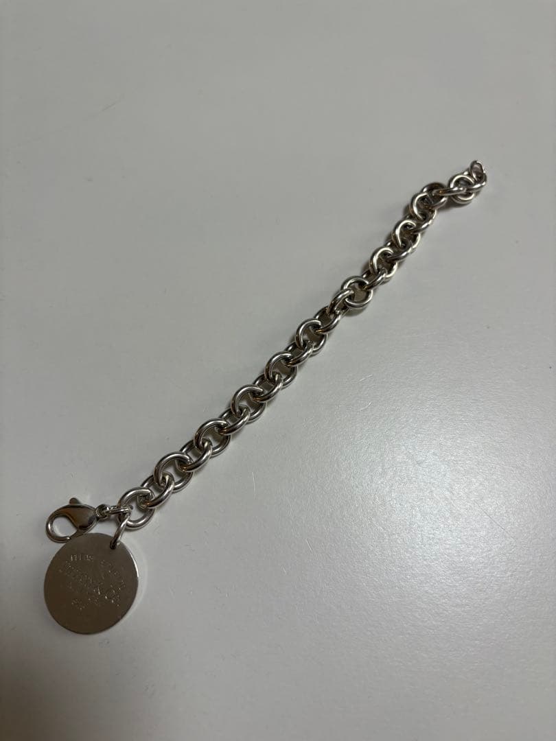 ティファニー　リターントゥ　ブレスレット　サークルチャーム　17.5cm