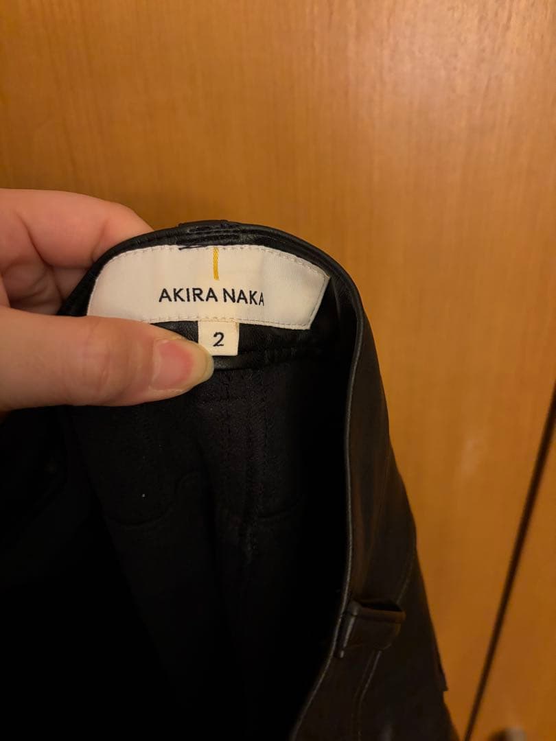 AKIRANAKA アキラナカ レザーパンツ フェイクレザー 黒 ブラック
