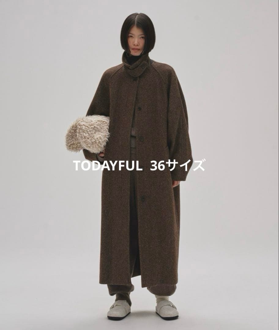 TODAYFUL MixwoolRaglanCoat 36サイズ TODAYFUL(トゥデイフル) Mixwool Raglan Coat | サウスオレンジ