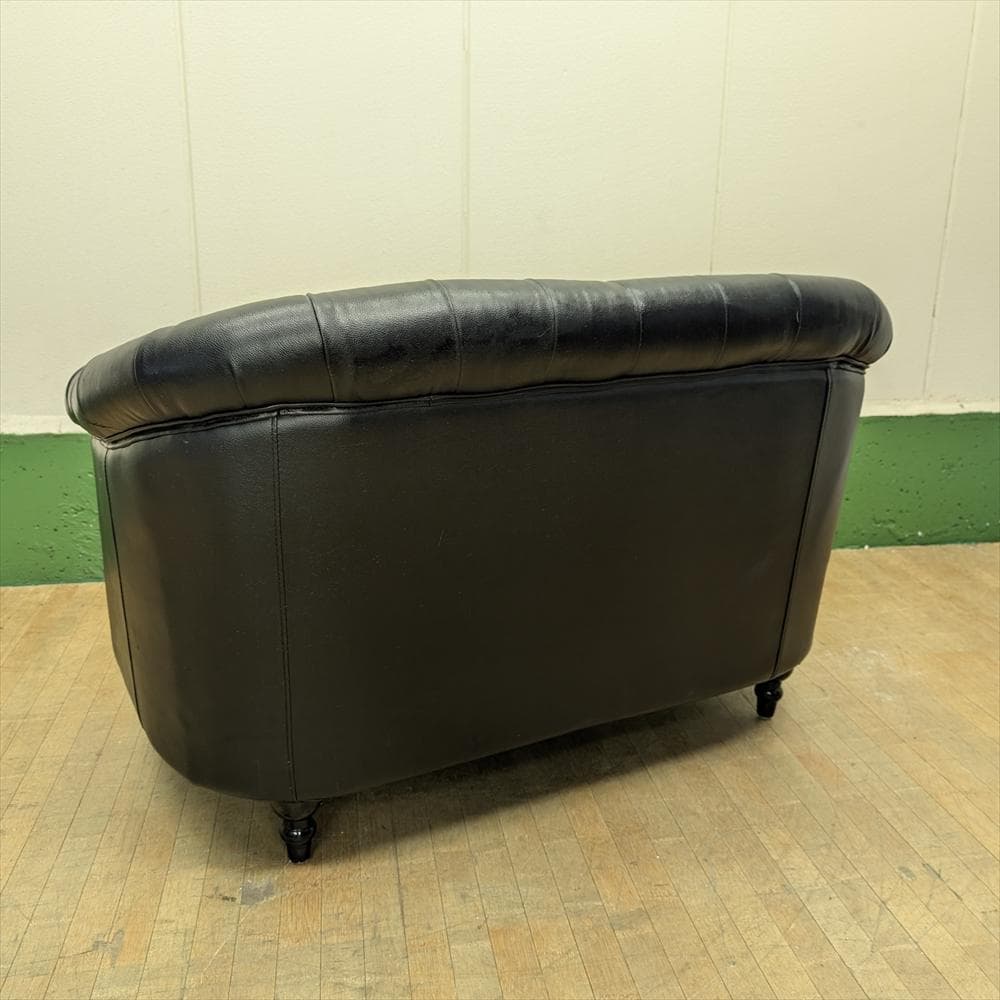 美品 ヴィンセント チェスターフィールド ラブソファ 二人掛け 英国風