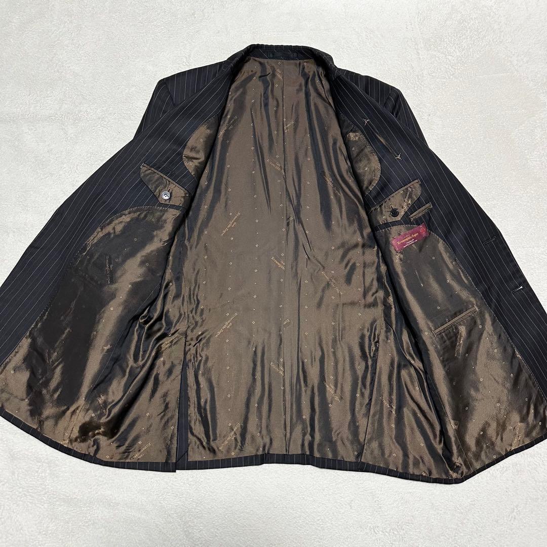 088 美品 Ermenegildo Zegna TROFEO スーツ 黒 3L - メルカリ