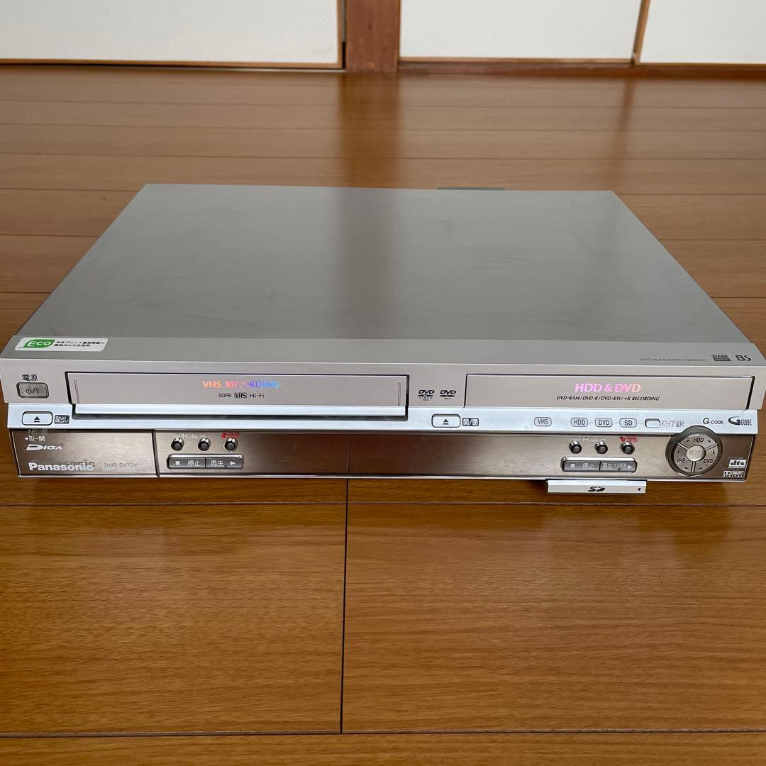 Panasonic DVDレコーダー　DMR-EH70V Amazon | Panasonic DIGA DMR-EH70V-S 200GB HDD内蔵ビデオ一体型DVD