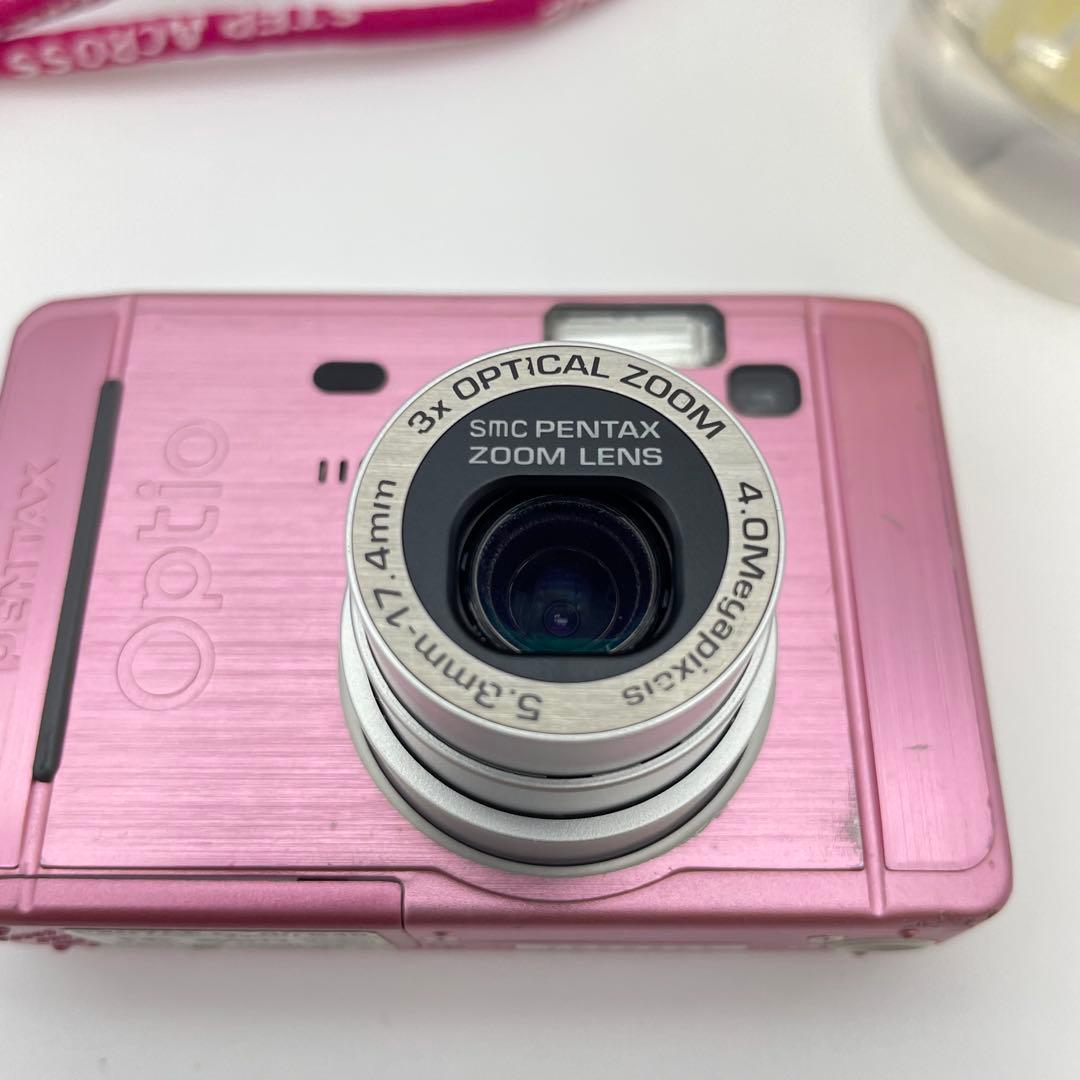 動作確認済✨PENTAX Optio S40✨スマホ転送OK 単三電池 可愛い