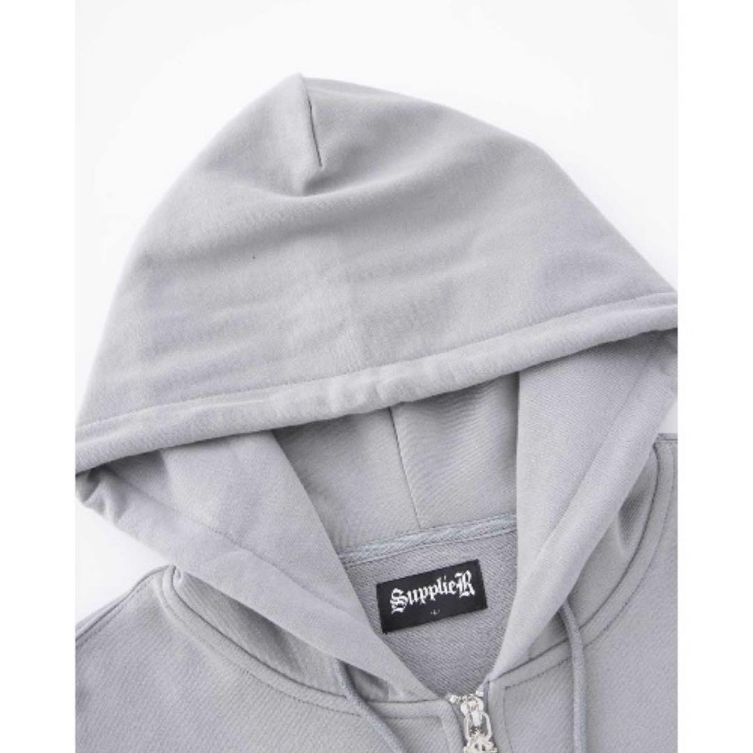 SupplierR サプライヤー グレー パーカー ジップパーカー - メルカリ