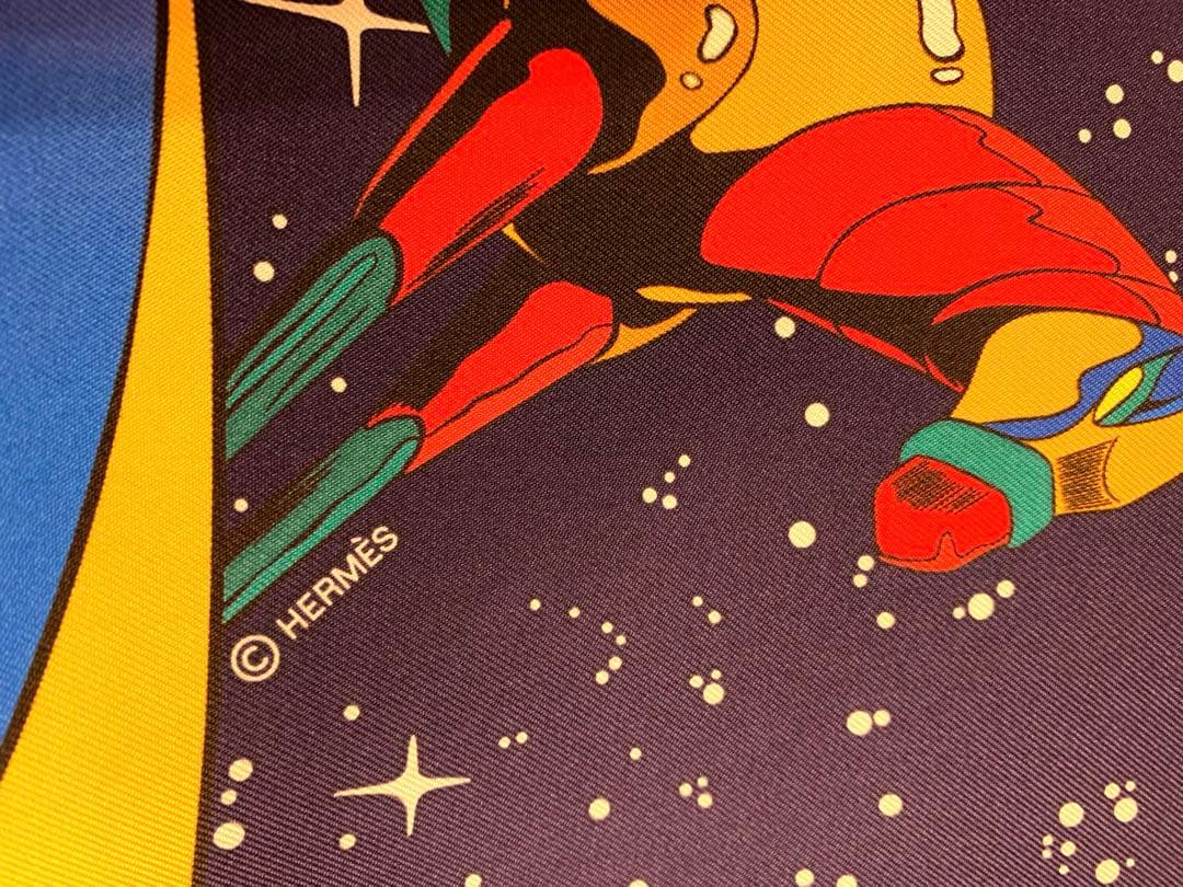 エルメススカーフ　カレ 90 《スペース•ダービー》