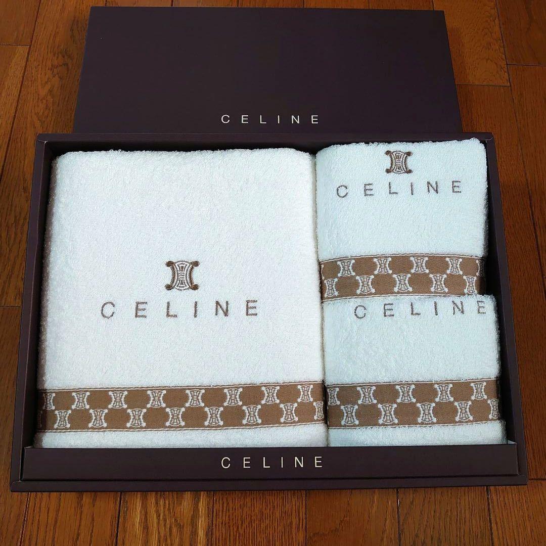 ☆新品 CELINE バスタオル、フェイスタオルセット - メルカリ