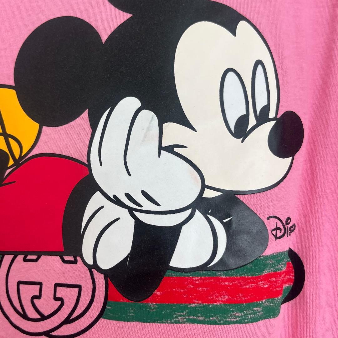 Disney x Gucci ミッキーマウス Tシャツ ピンク 箱付き - メルカリ