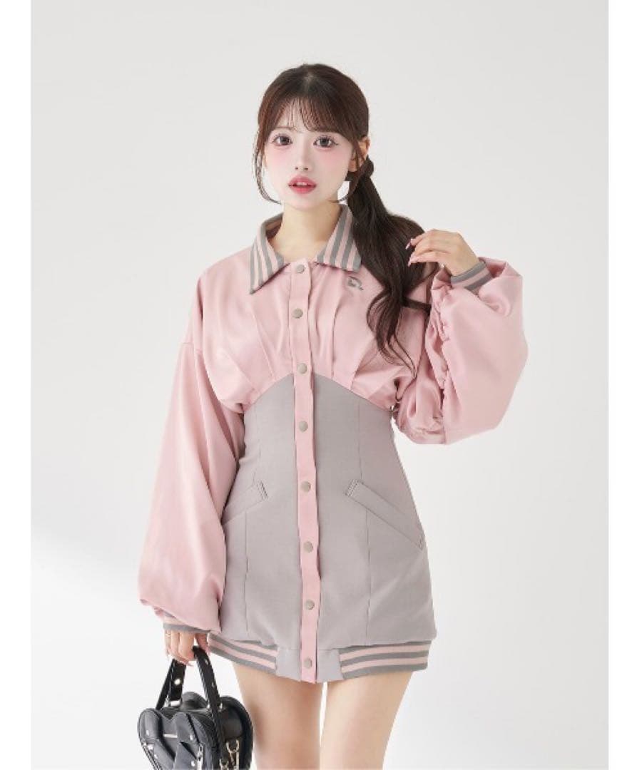 1/5限定値下げ　Darich ドルマンスリムスカジャンミニワンピース ドルマンスリムスカジャンミニワンピース（ワンピース）｜Darich