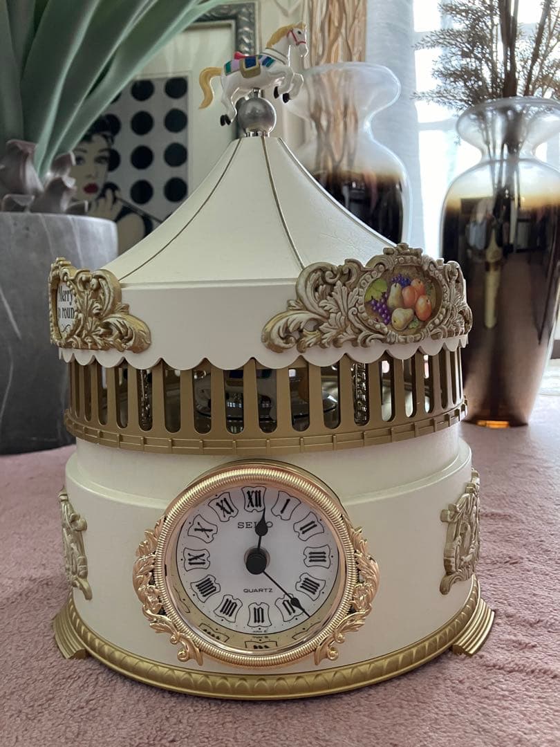 動作確認済み セイコー オルゴール 置き時計 メリーゴーランド - メルカリ