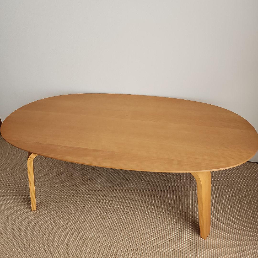 【無印良品】楕円こたつ・小・本体・タモ材曲木脚・石英管ヒーター／ナチュラル 楕円こたつ・小・本体・タモ材曲木脚・石英管ヒーター／ナチュラル