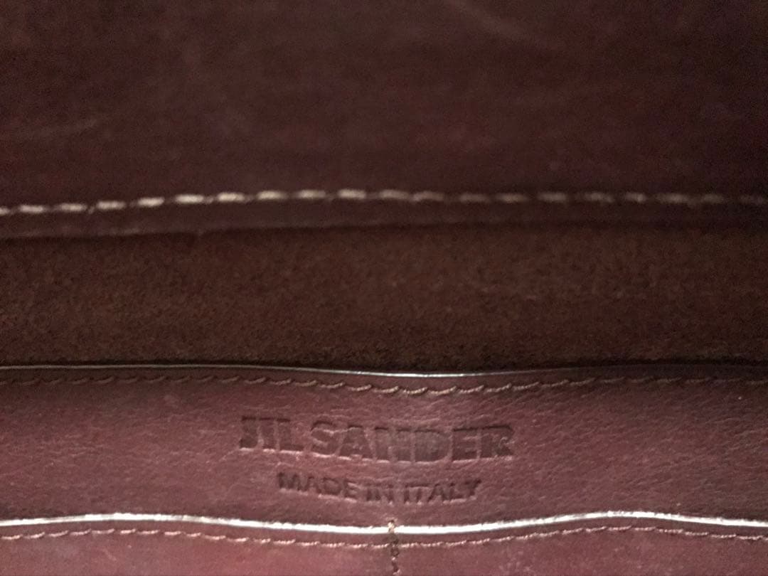 JIL SANDER☆ボルドーレザー クラッチバッグ JIlSANDER ジルサンダー