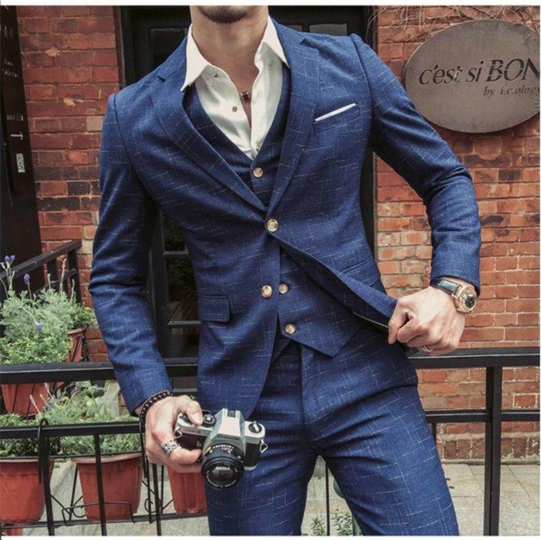 スーツメンズ 3ピース在庫サイズ→(M.L.XL,4XL,