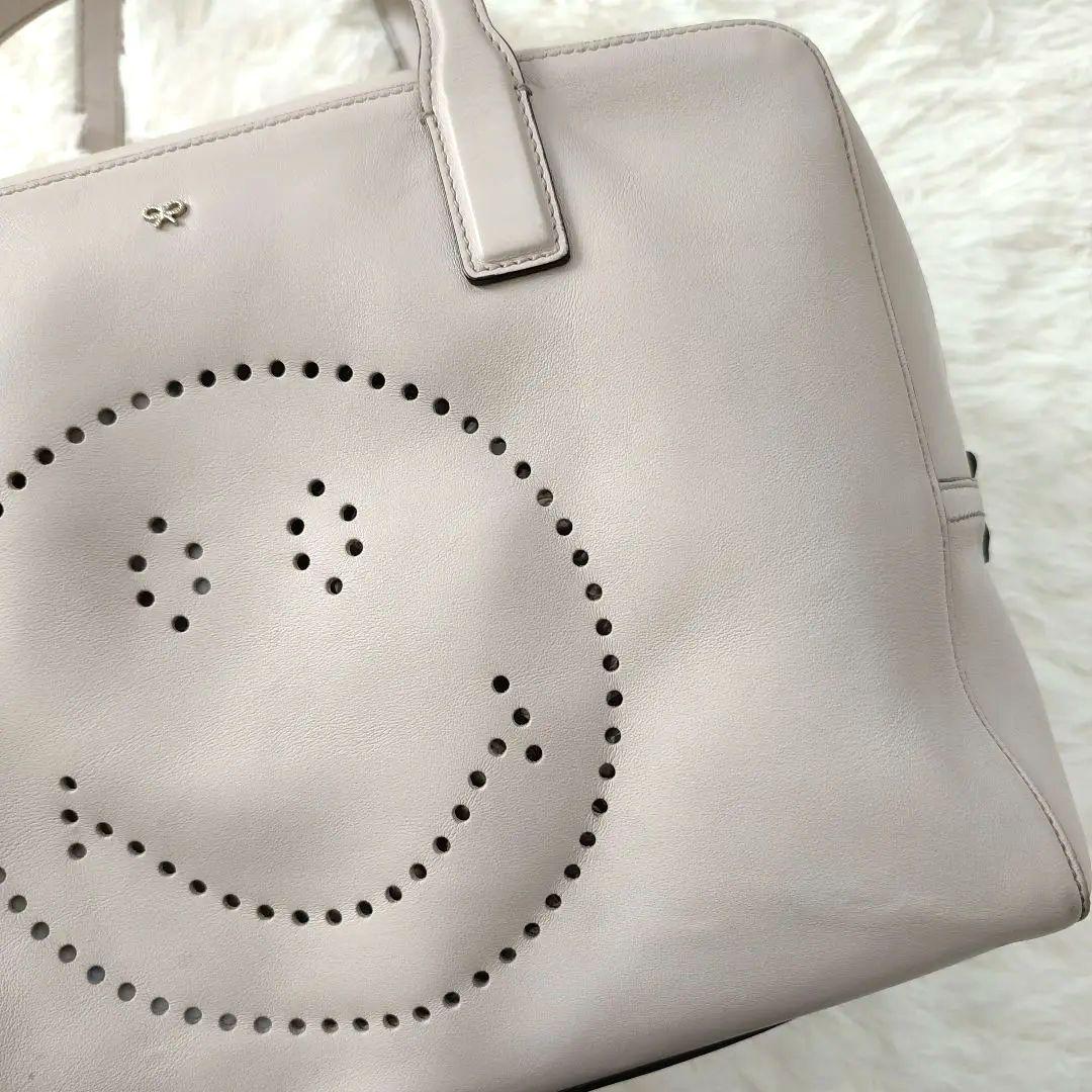 g*ー様 【アニヤハインドマーチ】スマイル スマイリー ボストン バッグ