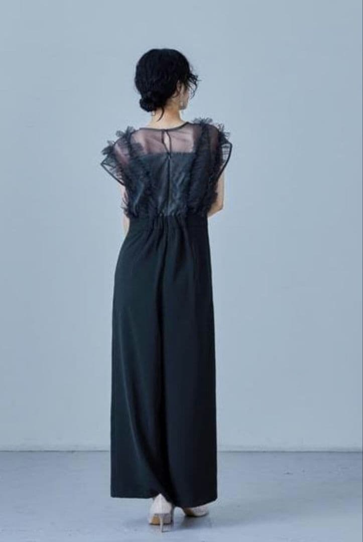 美品 niana ニアナ チュールドッキングパンツドレス M 結婚式