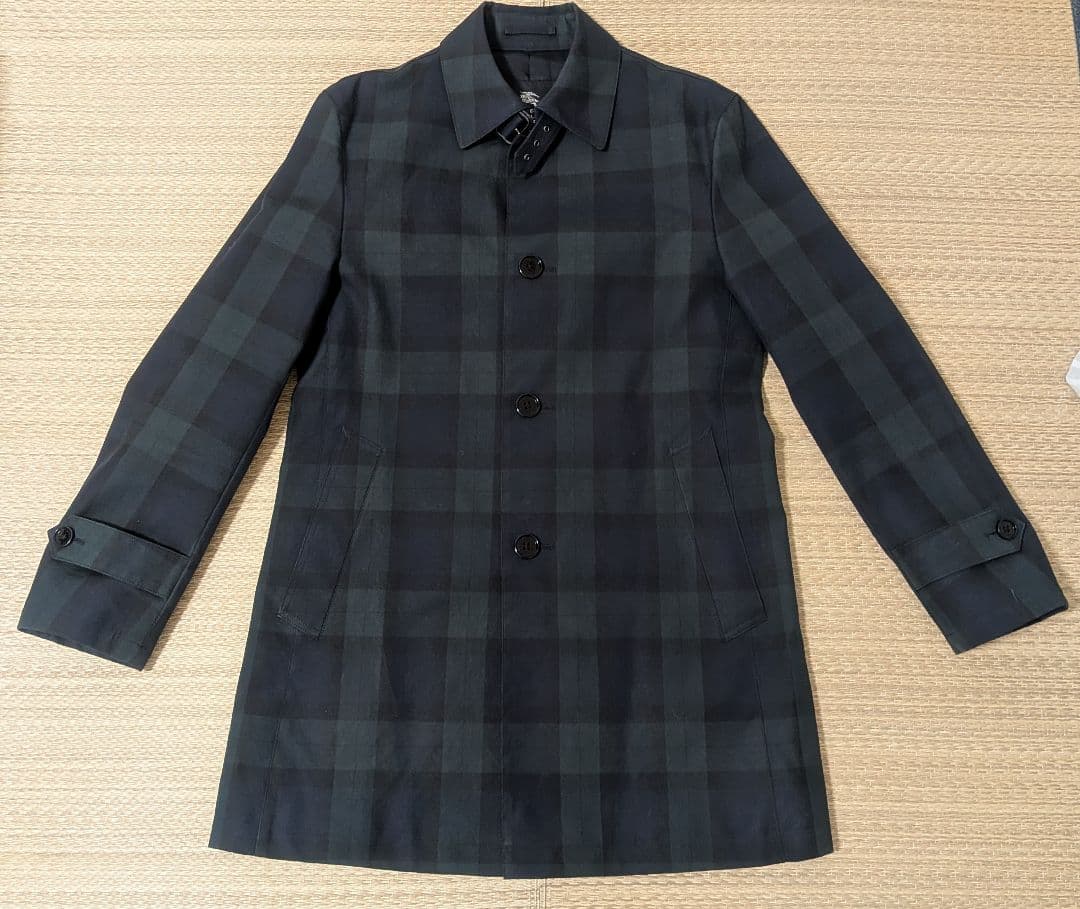 け*じ様 BURBERRY BLACKLABEL　メンズMサイズ　ステンカラーコ BURBERRY BLACK LABEL（バーバリーブラックレーベル） ステンカラー
