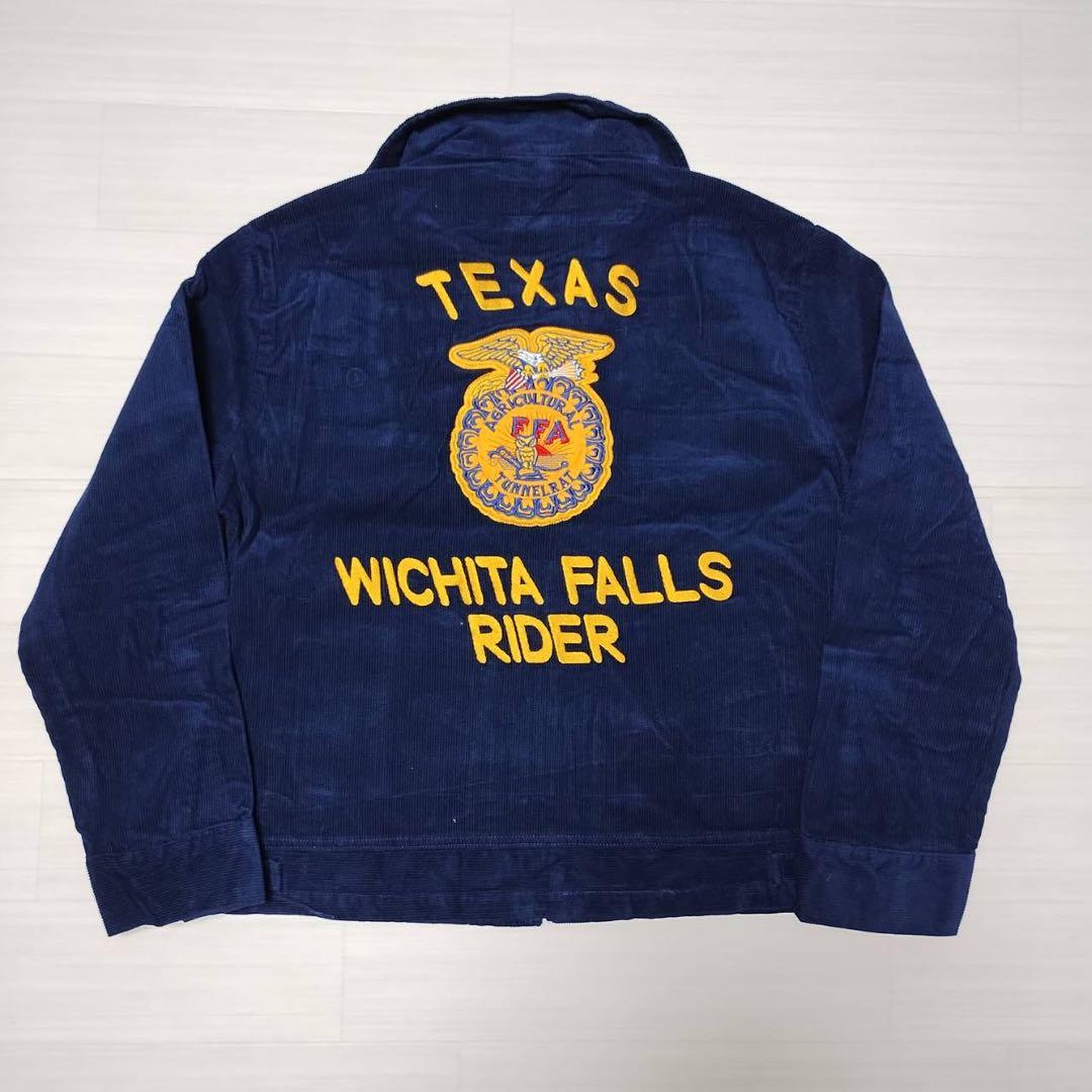 ☆セレクト☆ 新品 濃紺 コーデュロイ ジャケット FFA風 TEXAS 刺繍 FFAコーデュロイ刺繍ジャケット TEXAS州 – streofit