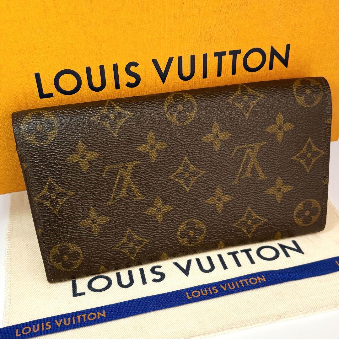 美品】ルイヴィトン ポルトモネ クレディ モノグラム 長財布 カード