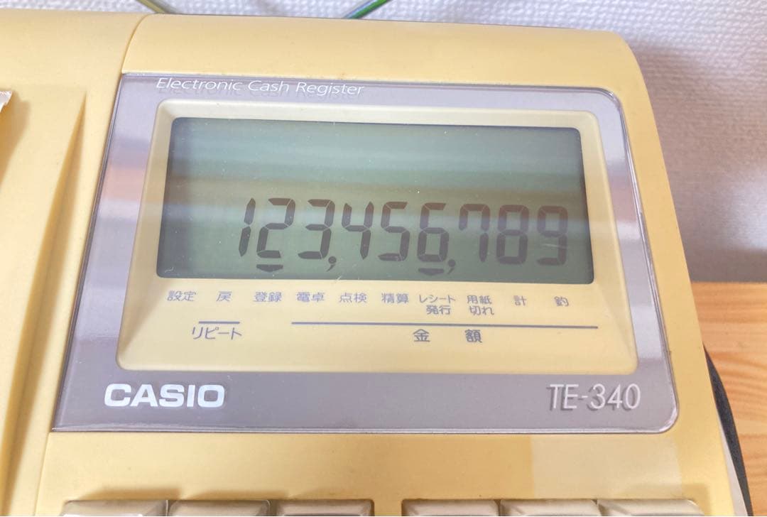 ☆ 超激安！！ カシオ TE-340WE 電子レジスター 10部門 CASIO