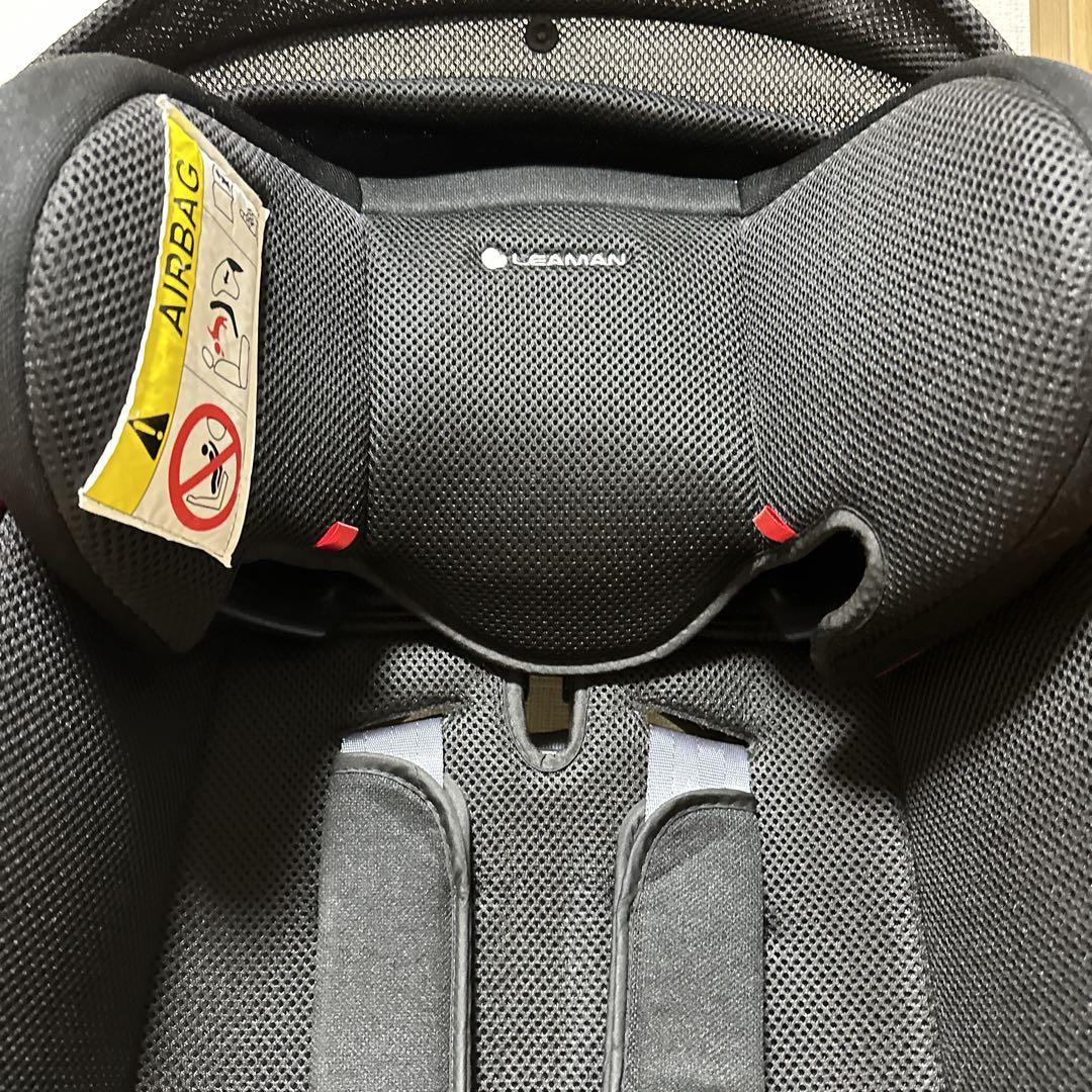 美品 LEAMAN カイナ チャイルドシート ジュニアシート 日除け 1029Aの