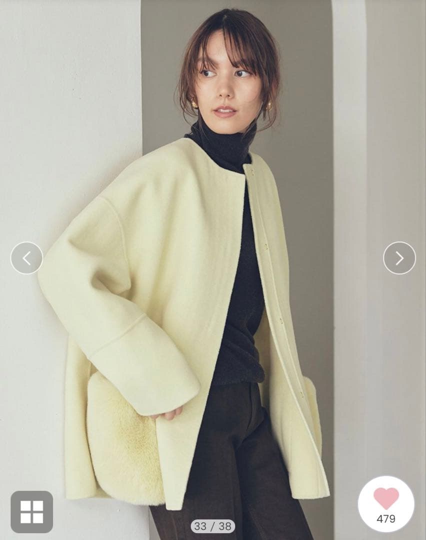 最終値下げ！【新品未使用】ミラオーウェン 2way ファーポケット