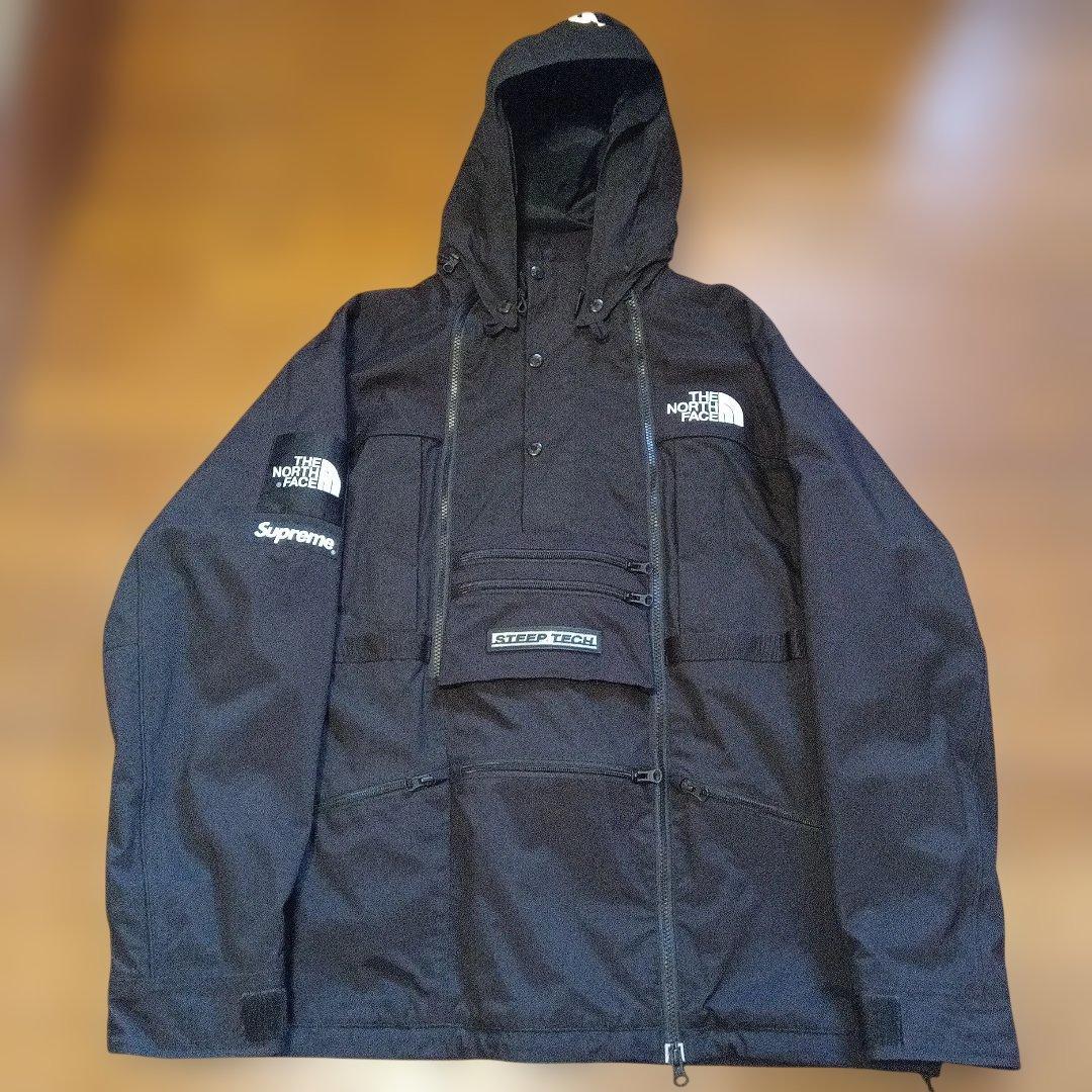 THENORTHFACE×SUPREMEコラボスティープテックマウンテンパーカー SUPREME x THE NORTH FACE STEEP TECH HOODED JACKET - SNORKEL BLUE